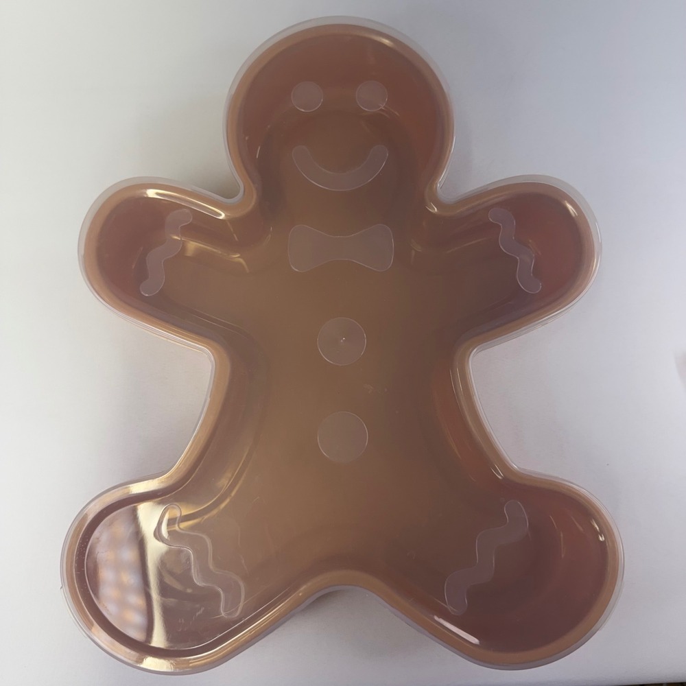 Cook With Color Gingerbread Man Snack Box Christmas Holiday Tray New Open Bag - Picture 2 of 4